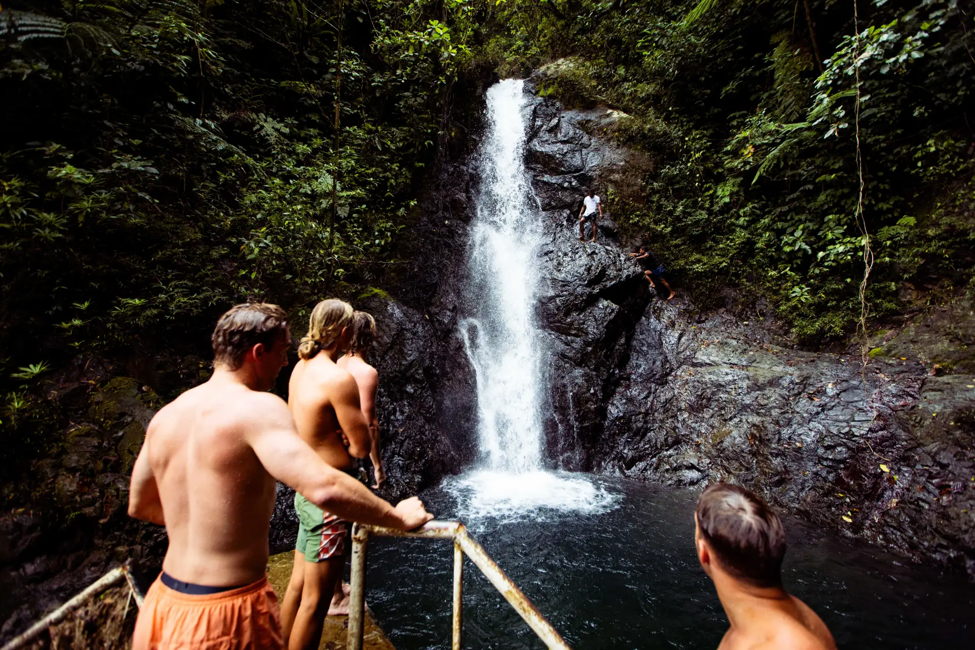 Kayaking through jungle gorge
